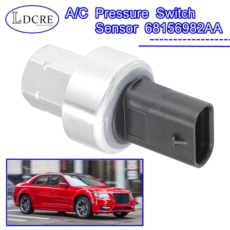 LDCRE A/C Pressure Switch Sensor 53382193 68156982AA,Sensor Switch Compatible with Caliber Challenger Charger Dart Durango,Replace 68083824AA, 68127833AA, 68141376AA, 68141376AB, 68156982AA, 68308727AA - Image 2